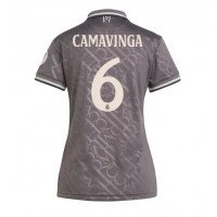 Fotballdrakt Dame Real Madrid Eduardo Camavinga #6 Tredjedrakt 2024-25 Kortermet